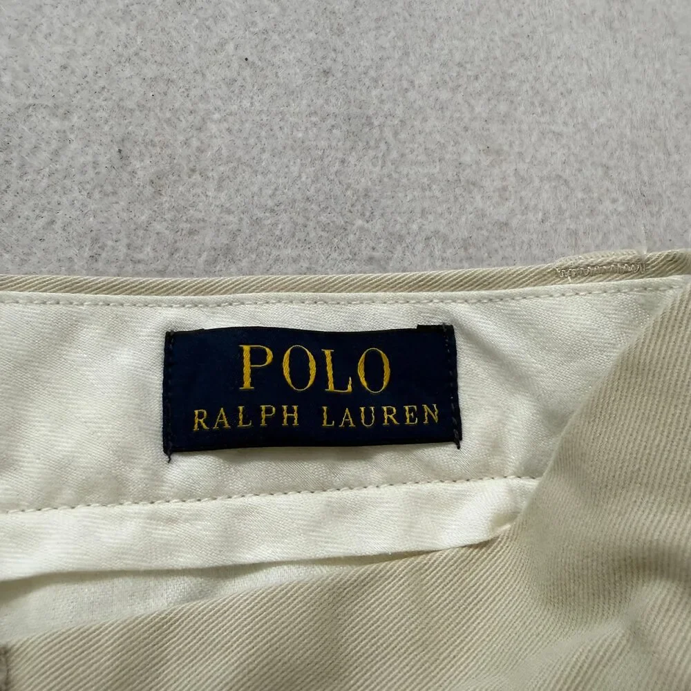 Polo Ralph Lauren Men's Khaki Chino Pants Straight Leg Pockets Classic Size W32